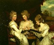 Sir Joshua Reynolds the ladies waldegrave Sweden oil painting reproduction